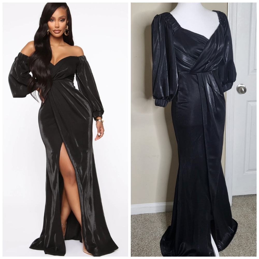 Fashion Nova Formal Dress, Not Ready For You Maxi Dress - Black
